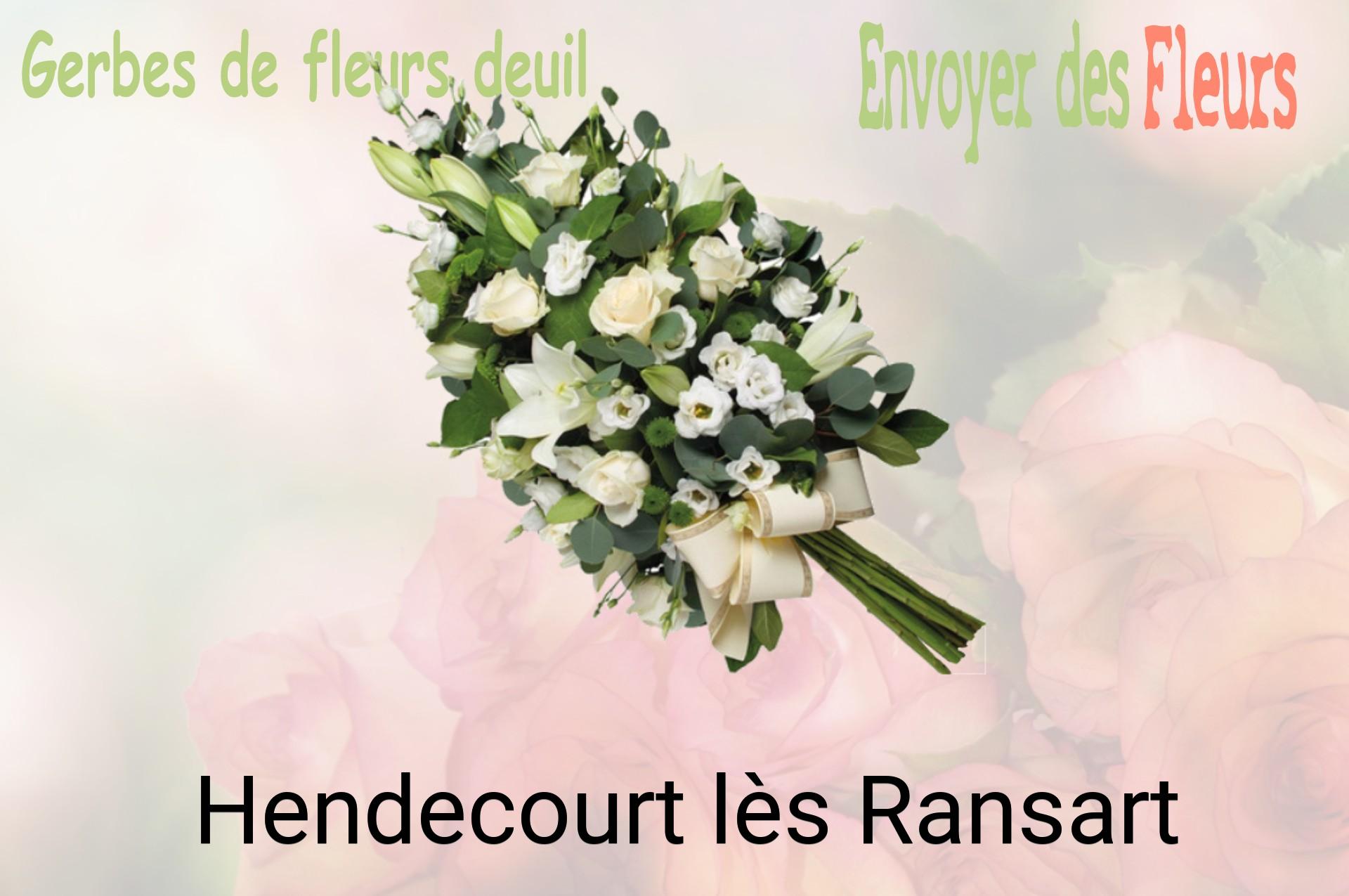 Gerbe de fleurs de deuil livrée à Hendecourt-lès-Ransart
